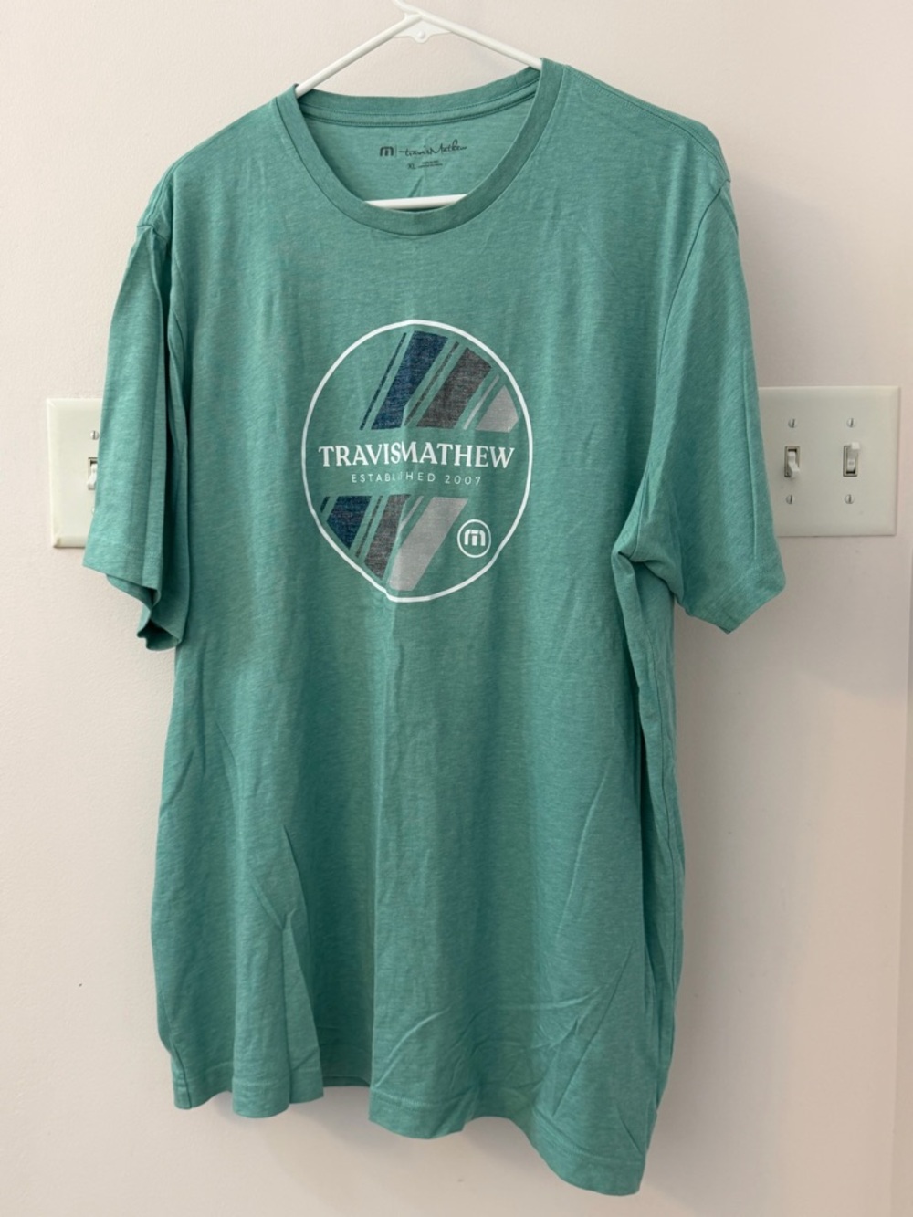 Travis Mathew Seafoam Graphic Crew Neck T-Shirt
